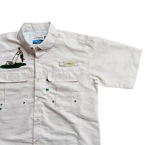 Magellan Outdoors Fishing Shirt Lawn Care Short Sleeve‎ Lawn Mower S